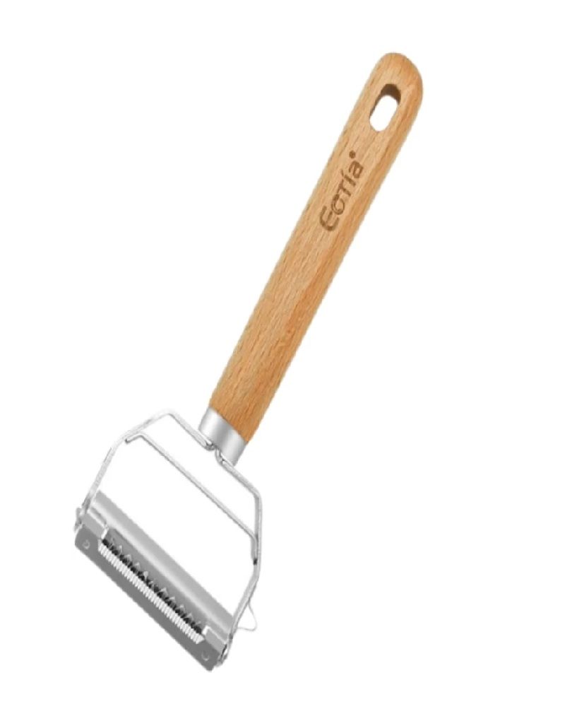 Stainless Steel Peeler with Wooden Handle
