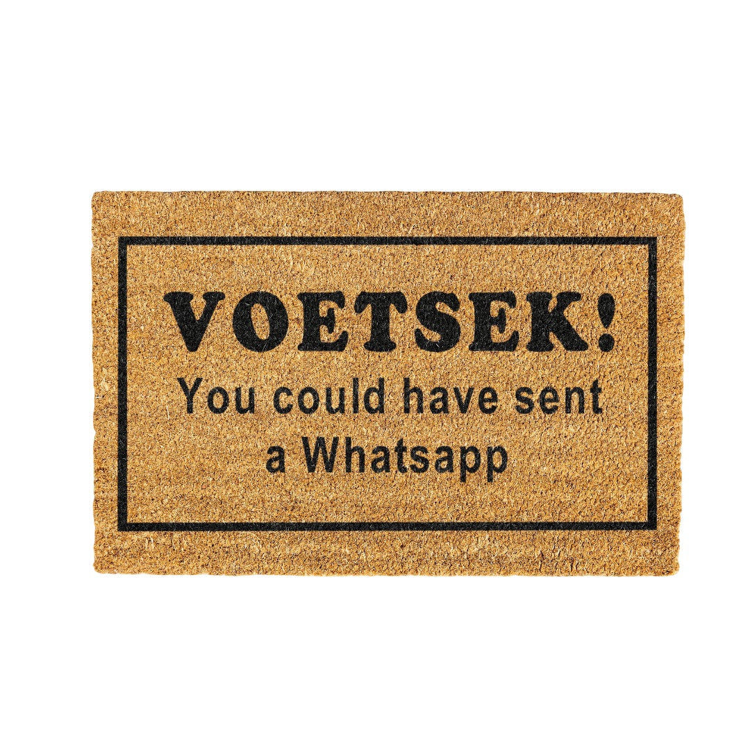Voetsek Coir Doormat Design 700 x 400 mm