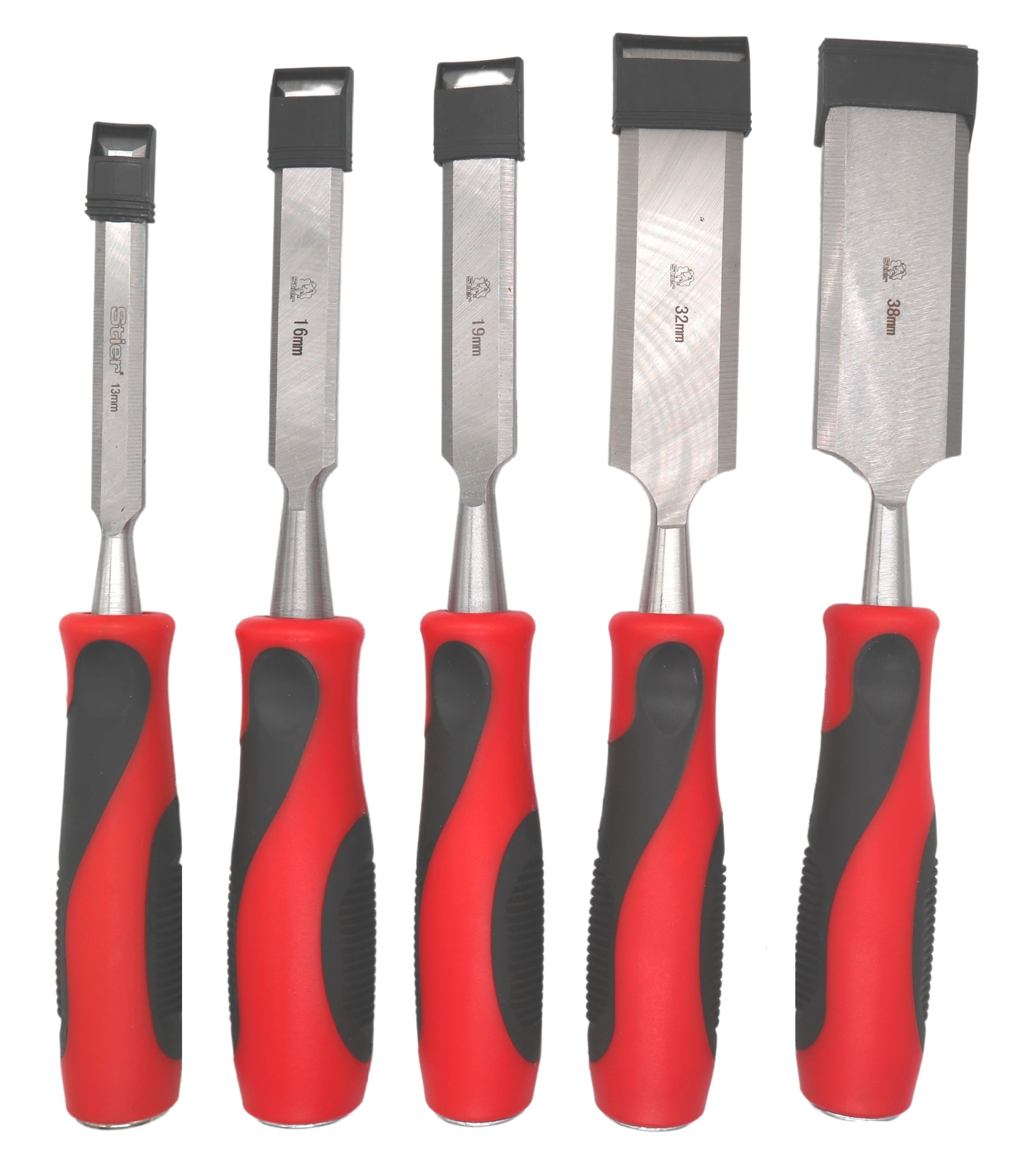 Stier Professional Wood Chisel 13/16/19/32/38mm Combo Pack