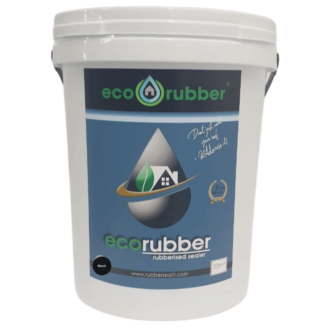 ECO RUBBER Rubberized Waterproof Sealer Contractors 20m2 Black