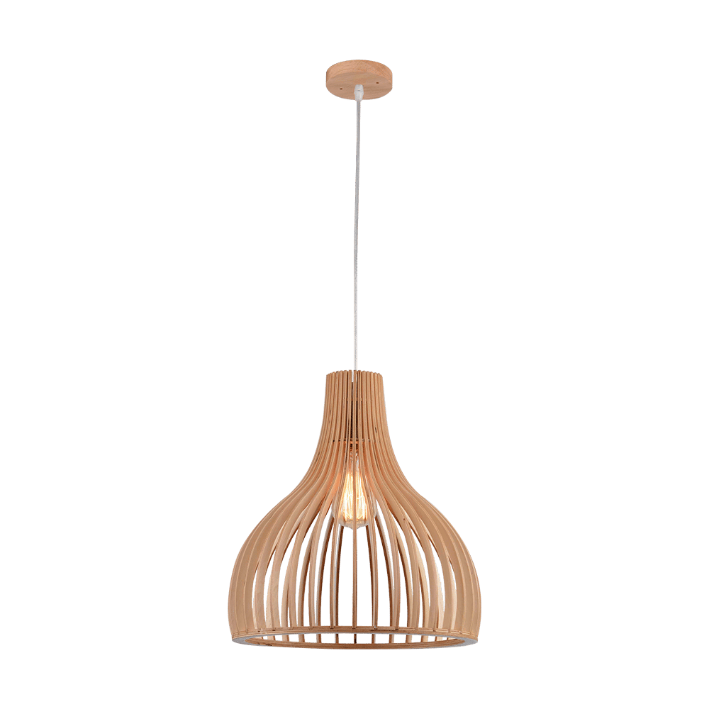 Pendant Lighting – Scandinavian Range – Wood Bell Shape