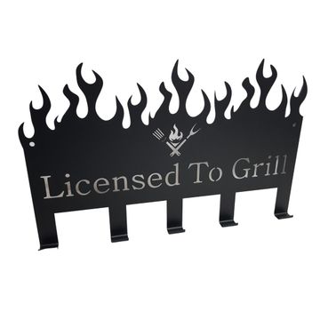 Lifespace "Licensed to Grill" Braai 5 Hook Utility Rack