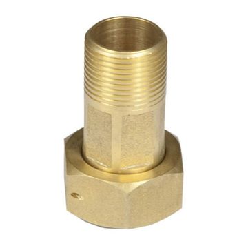 Bulk Pack x 2 Water Meter Tail Pce Set 15mm + Nut & Washer (Brass)