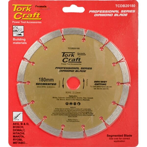 Diamond Blade 180Mm Segmented Profesional