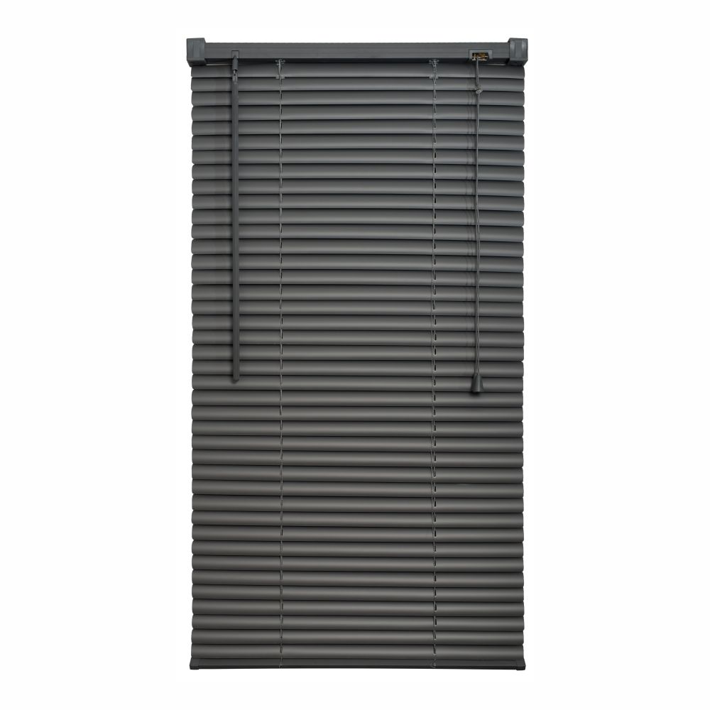 PVC Venetian Blind 1000mm x 1000mm - Dark Grey
