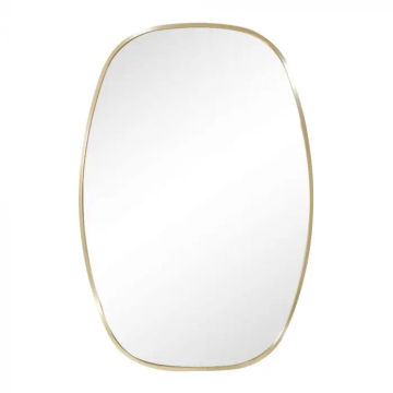 Woodly Mirror, Tomato Shape, Gold Frame, 600mm x 900mm