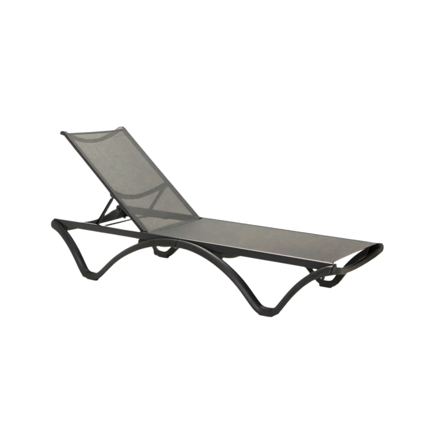 Grey Outdoor Aluminium Sun Lounger