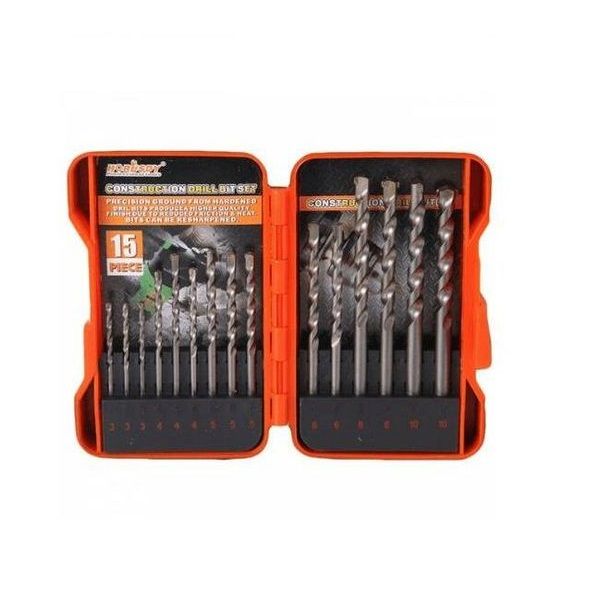 15 Piece Woodworking Drill Bit Set