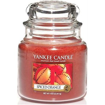 Yankee Candle Spiced Orange Medium Jar Retail Box No