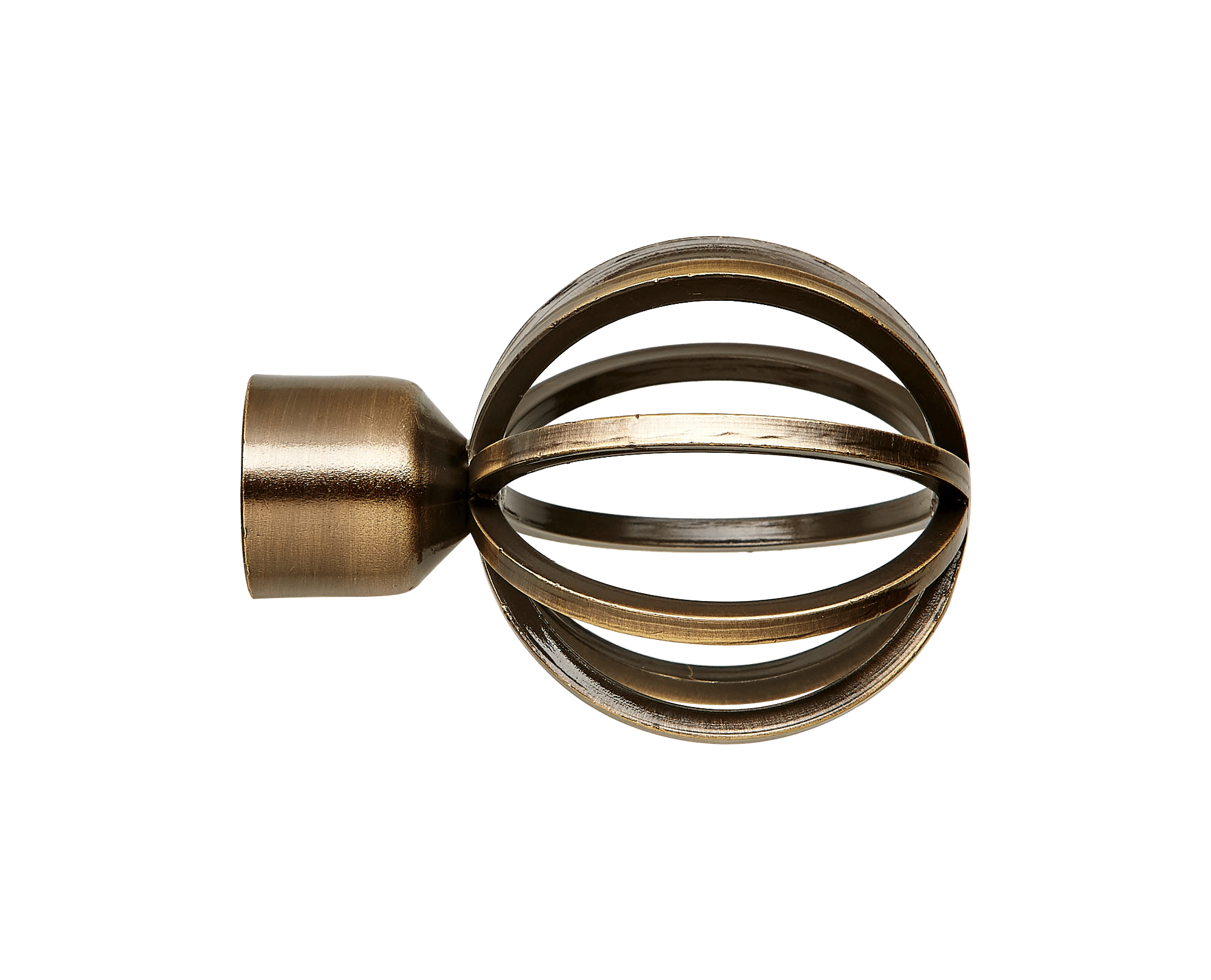 25 mm Finial Globe Brushed Bronze