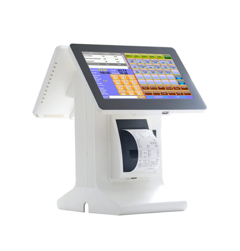 dual screen 10 inch all in one capacitive touch screen POS cash register E86A