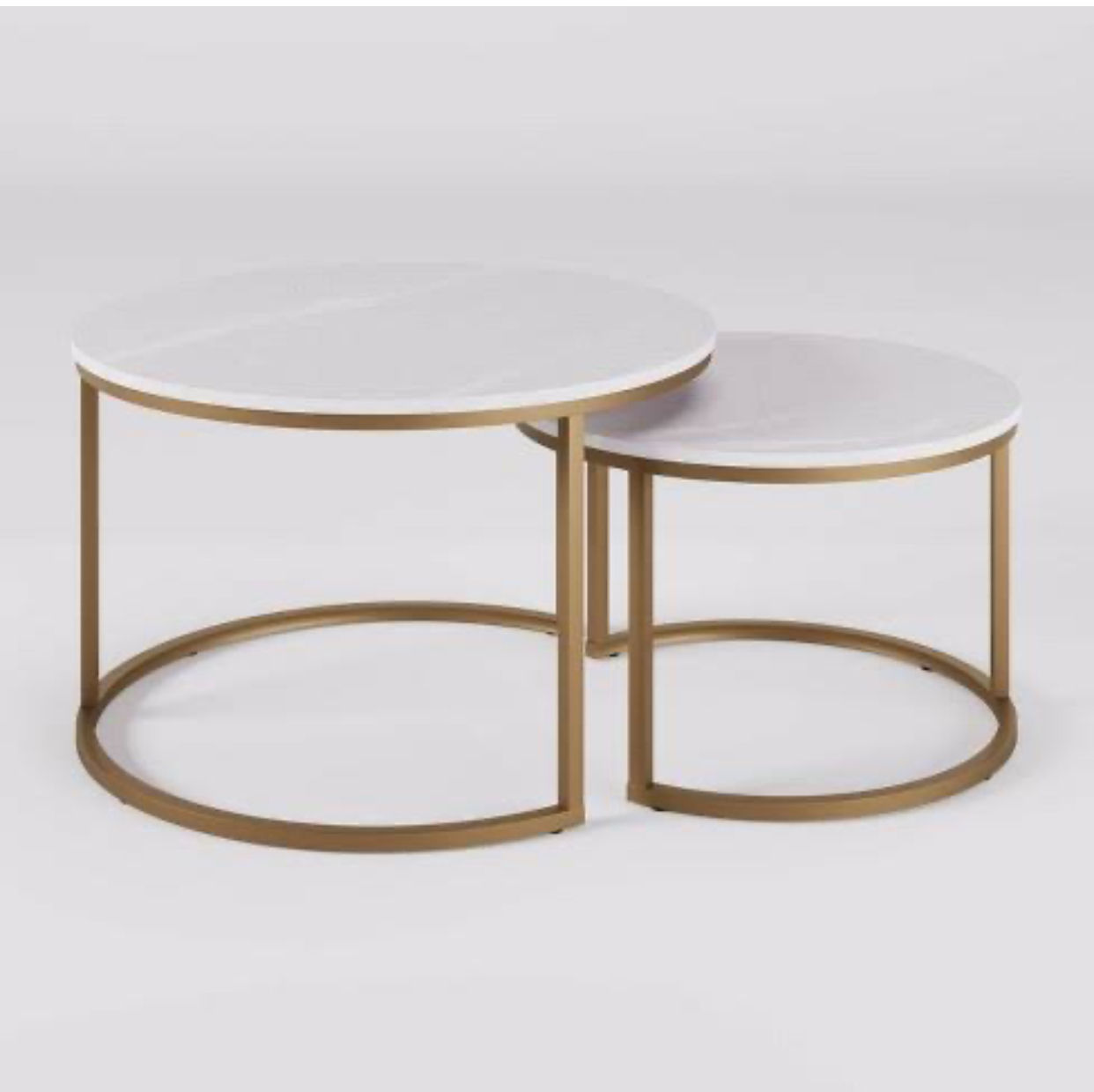 EFURN- Maya marble top nesting table