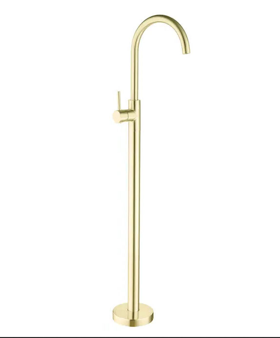 FLOOR MOUNTED BATH MIXER - GOLD