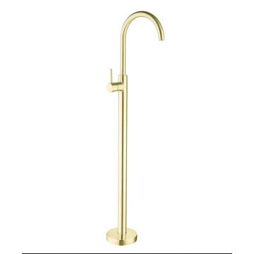 FLOOR MOUNTED BATH MIXER - GOLD
