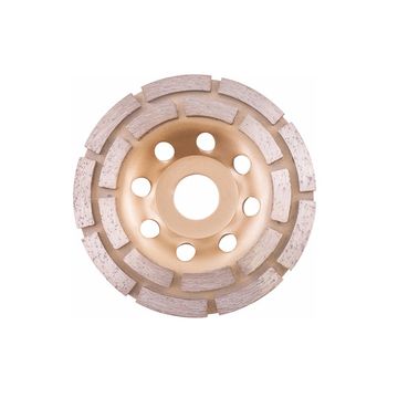 Tork Craft -Diamond Cup Wheel-115x22.23mm-Double Row Cold Pressed - 2 Pack