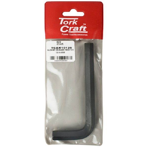 Tork Craft - Allen Key Crv Black Finish 12 x 125 x 45mm - 5 Pack