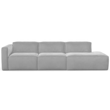 Alfie Velvet 3 Seater Sofa- Grey