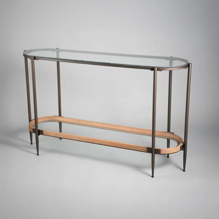 KC FURN – Hadley Oval Glass-Top Server