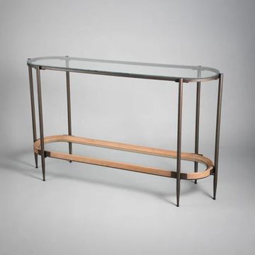 KC FURN – Hadley Oval Glass-Top Server