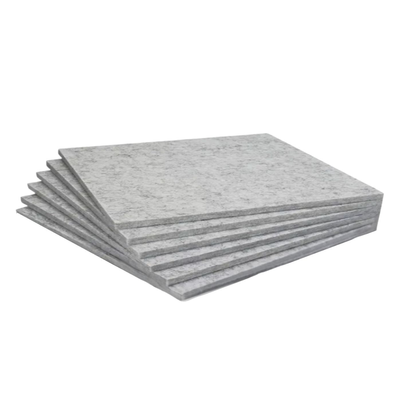Acoustic Panels Echo-Less Polyester Fibre Grey 60301.2cm (Pack of 6)