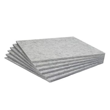 Acoustic Panels Echo-Less Polyester Fibre Grey 60301.2cm (Pack of 6)