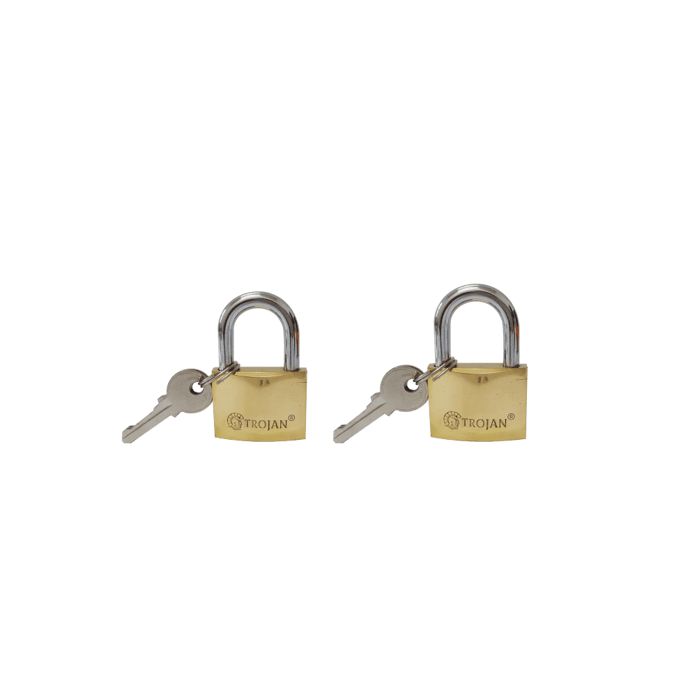 30mm & 40mm Brass Padlocks Twin Pack