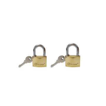 30mm & 40mm Brass Padlocks Twin Pack