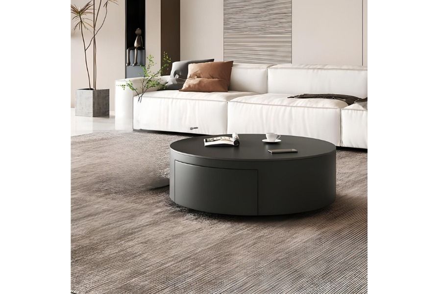 QandAHome Sierries 80cm Circular Coffee Table