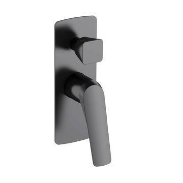Fabro Shower Mixer With Diverter Brass- Gun Metal Grey
