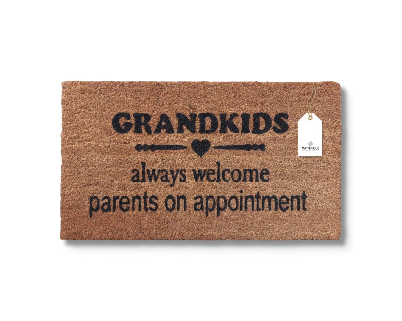 Matnifique Coir Design Doormat - Grandkids 700 x 400 x 14mm