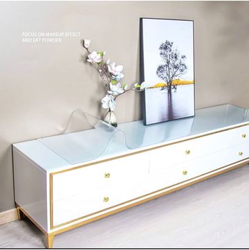 EFURN- Asher Elegant Rectangle Tv Stand (White)
