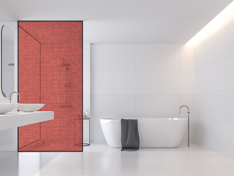 Frosted Vinyl Sticker For Your Shower Glass (glass not included)  Design: Rouge