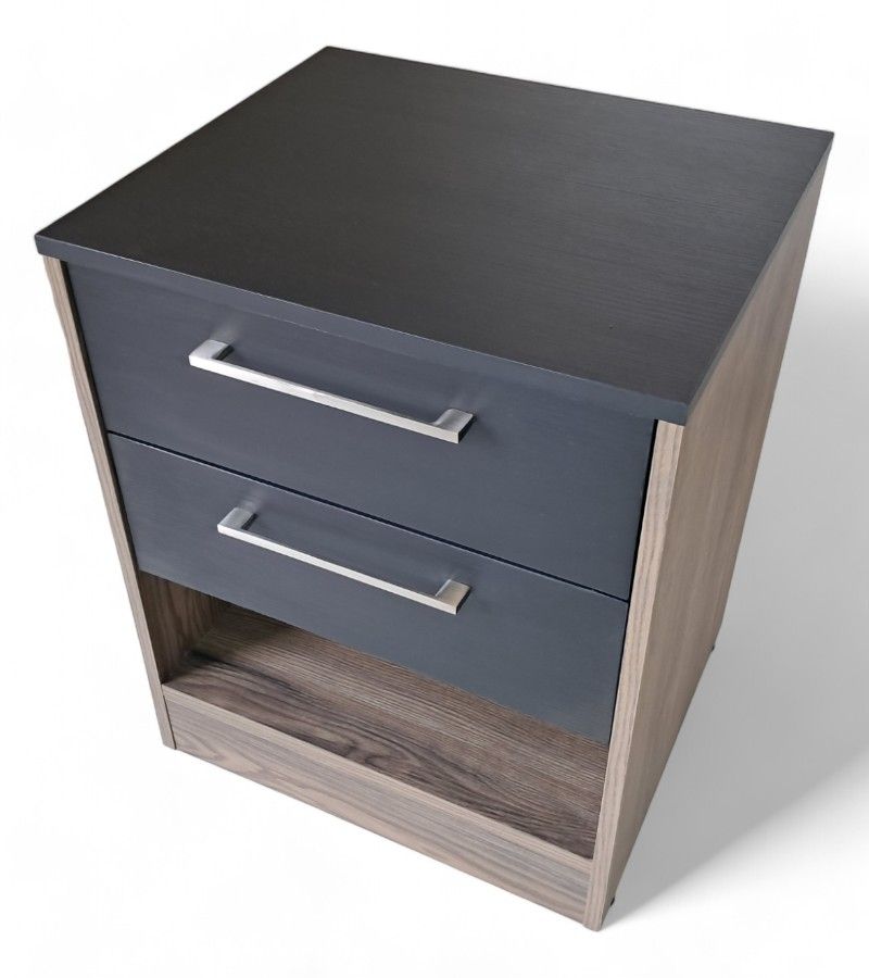 Rubano Bedside Table - Chobe & Ebony