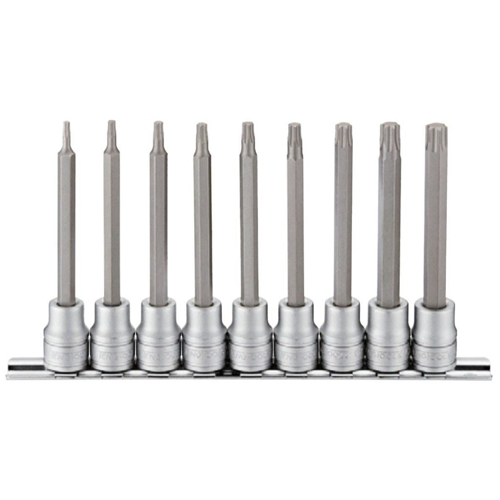 9PC 3/8inch Drive 100mm Long Torx Bit Socket Set