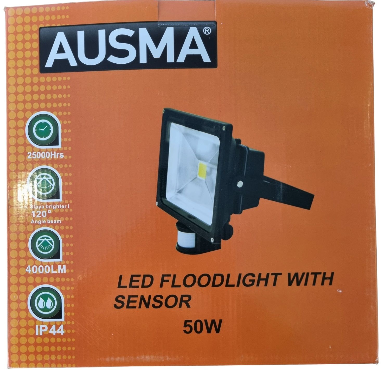 Floodlight LED 50w with sensor Ausma