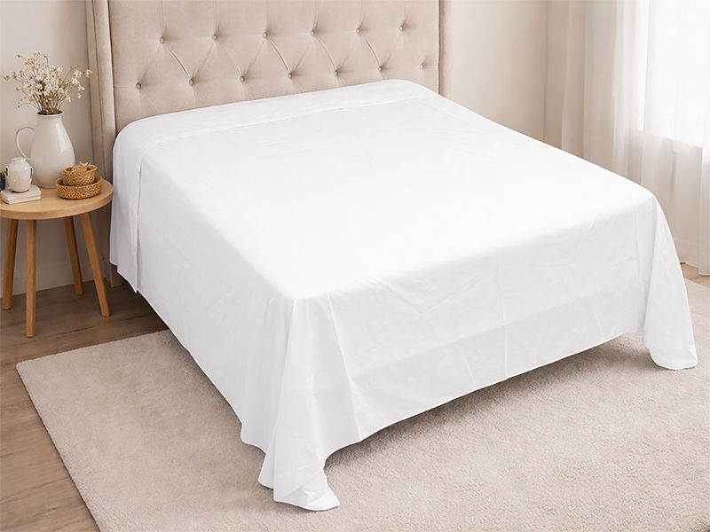 Rey's Fine Linen - Hotel Collection - Flat Sheet - Optical White - Super King (01 Piece Pack)