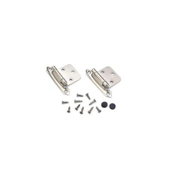 Pack of 10 SELF CLOSING HINGE, 3 KNUCKLE, CHROME PLATED, 2 PIECES