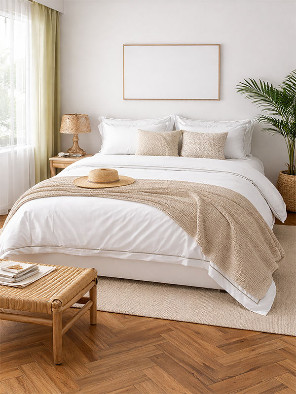 Premium Collection - Satin Stitch Duvet Cover Set - Olive Green - Super King - (6 Sets)