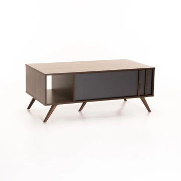 EVE 105×55cm Walnut/Dark Grey Coffee Table – Stylish Modern Living Room Furniture