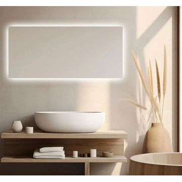 Emily Wall Mirror Rounded Corners Cool White 80x120