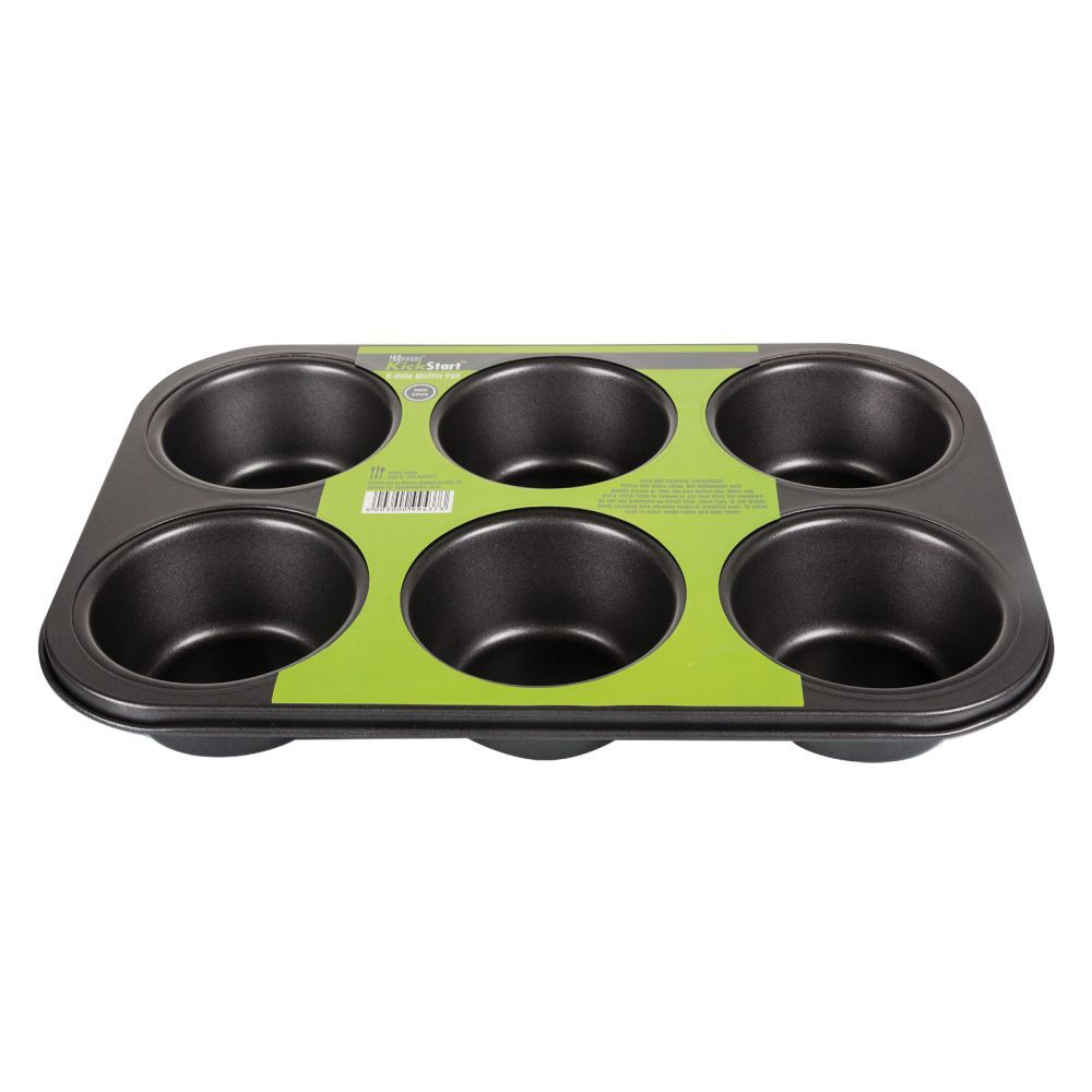 Hillhouse KickStart 6-Hole Non-Stick Muffin Pan - 3 Pack