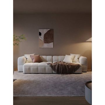 Kravi 4 Seater Sofa -Grey -Linen