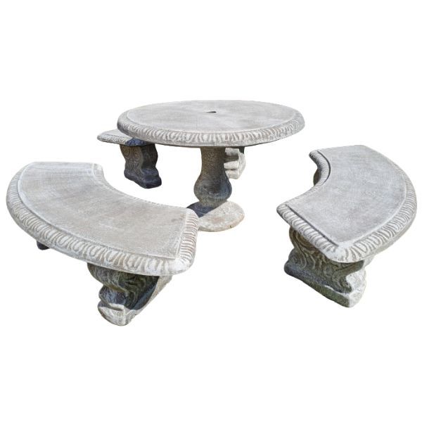 Concrete Dublin Table & Benches