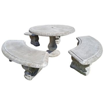 Concrete Dublin Table & Benches