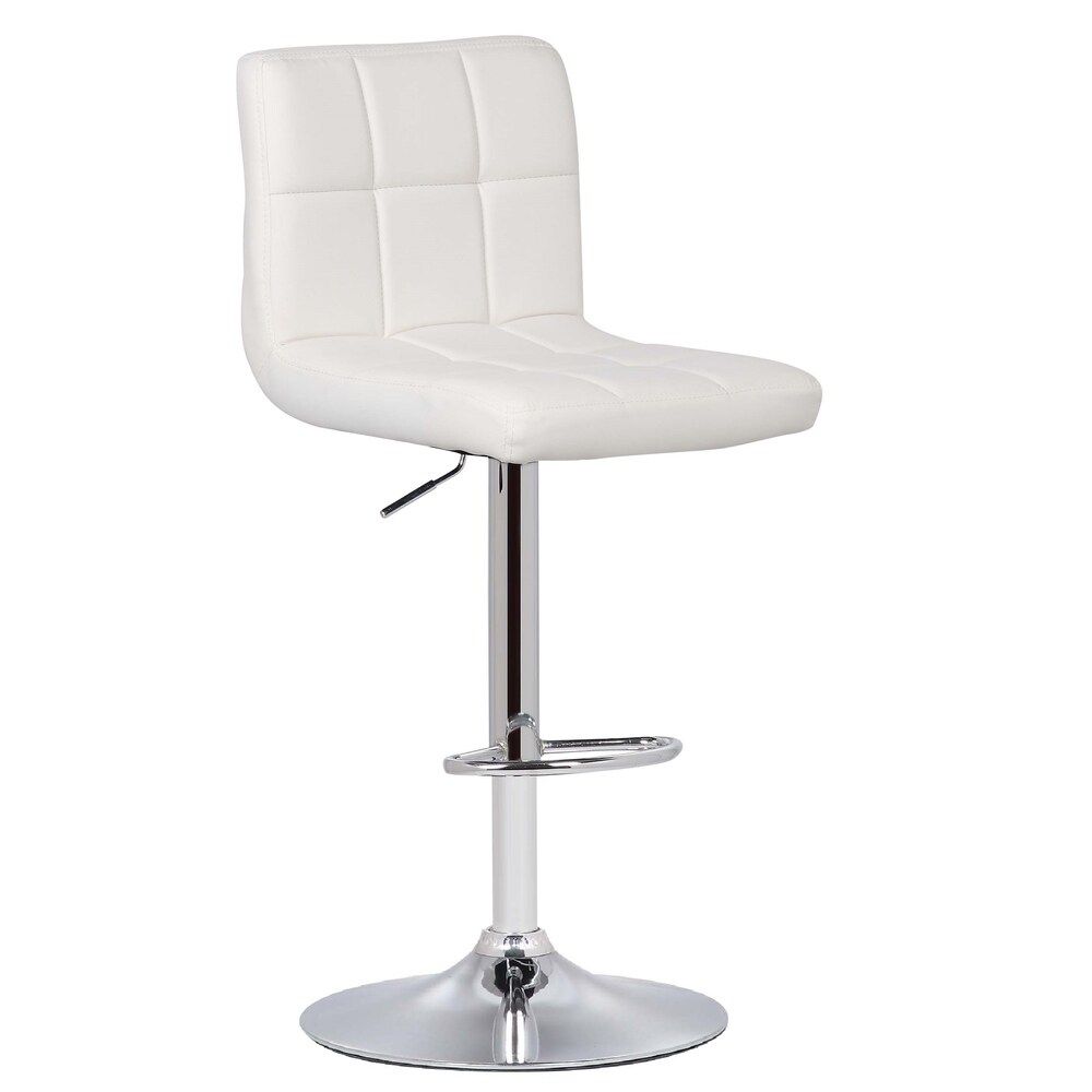 Bar Stools / Kitchen Counter Breakfast Chair/s- White- 1 Pack