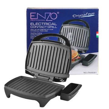 ENZO New Listing Home Appliance 1280W Panini Grill Electric Sandwich Press Power Control.