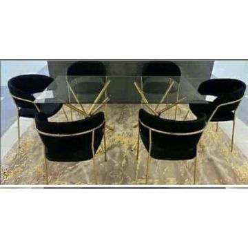 IG Furn- JY 6 Seater Dining Set Black