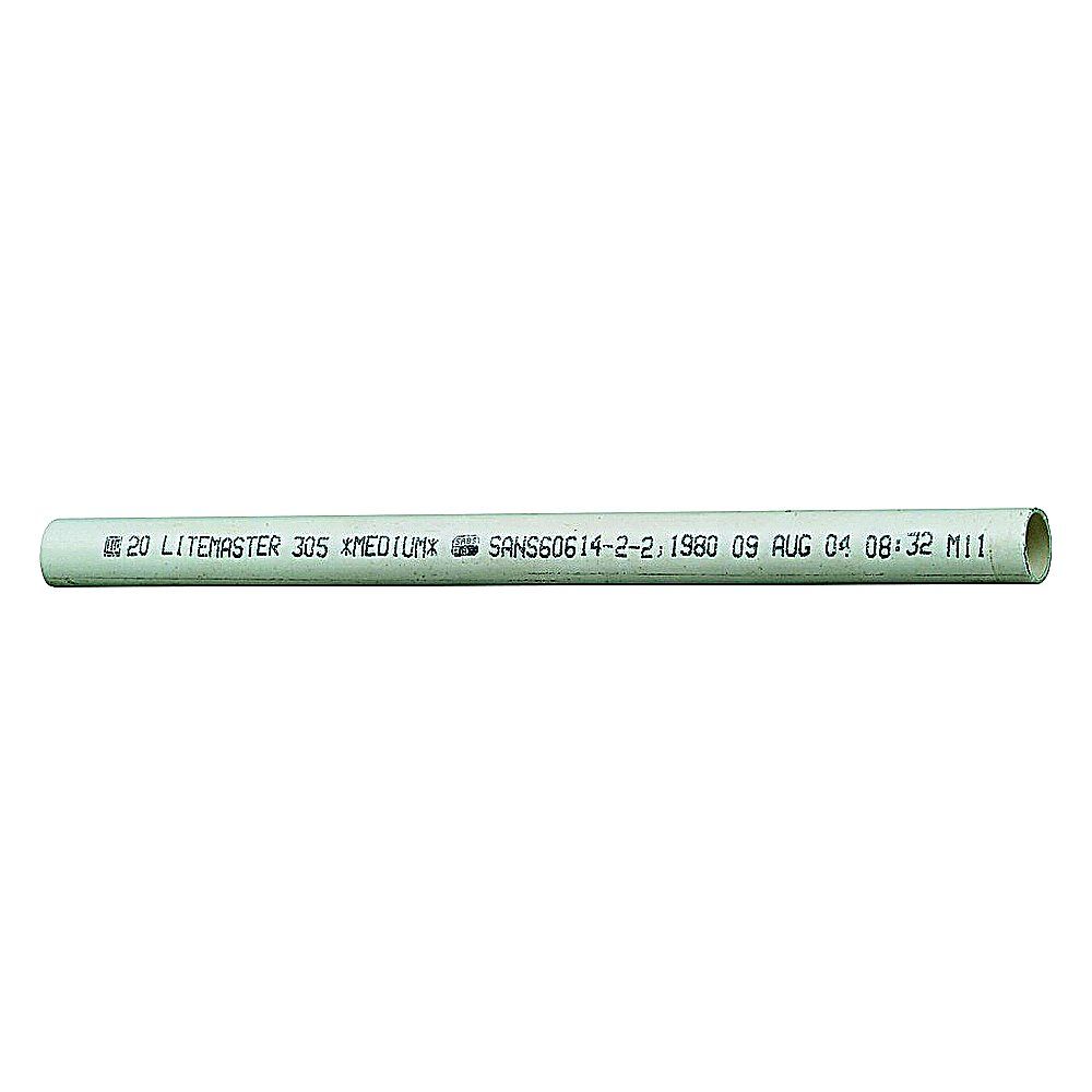 PVC CONDUIT PIPE 20mm - BUNDLE OF 25 x 4M LENGTHS (100m)