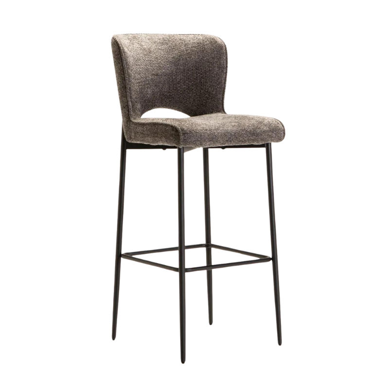 Pavia Fabric Barstool - Grey