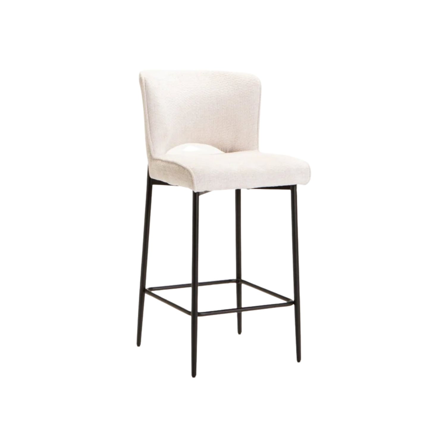 Upholstered Fabric Kitchen Counter Stool